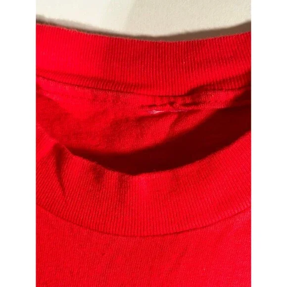 Vintage‎ 90s Chicago Bulls NBA Basketball Shirt Large L Red Single Stitch USA - Picture 6 of 9